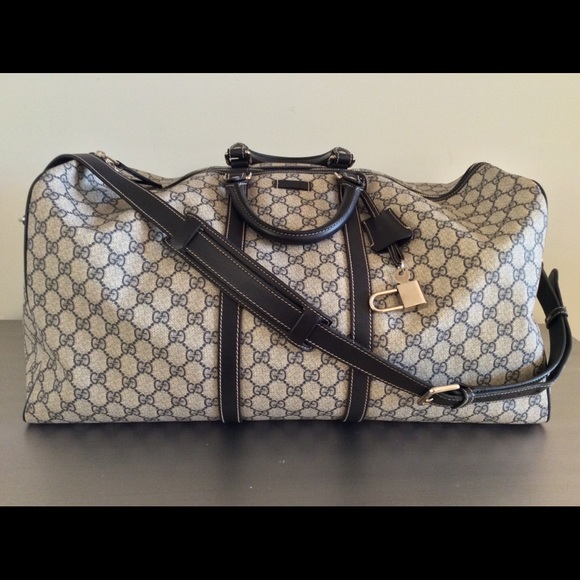 ⭐️SOLD⭐️GUCCI Coated Canvas Large Carry Duffle Bag - Picture 3 of 8